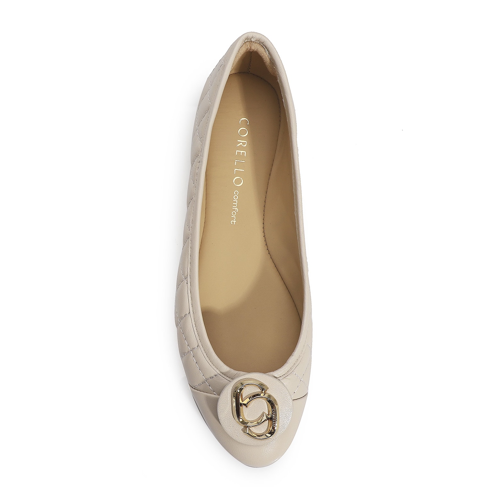 Sapatilha Comfort Couro Off White