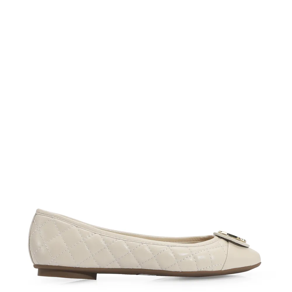 Sapatilha Comfort Couro Off White - imagem 2