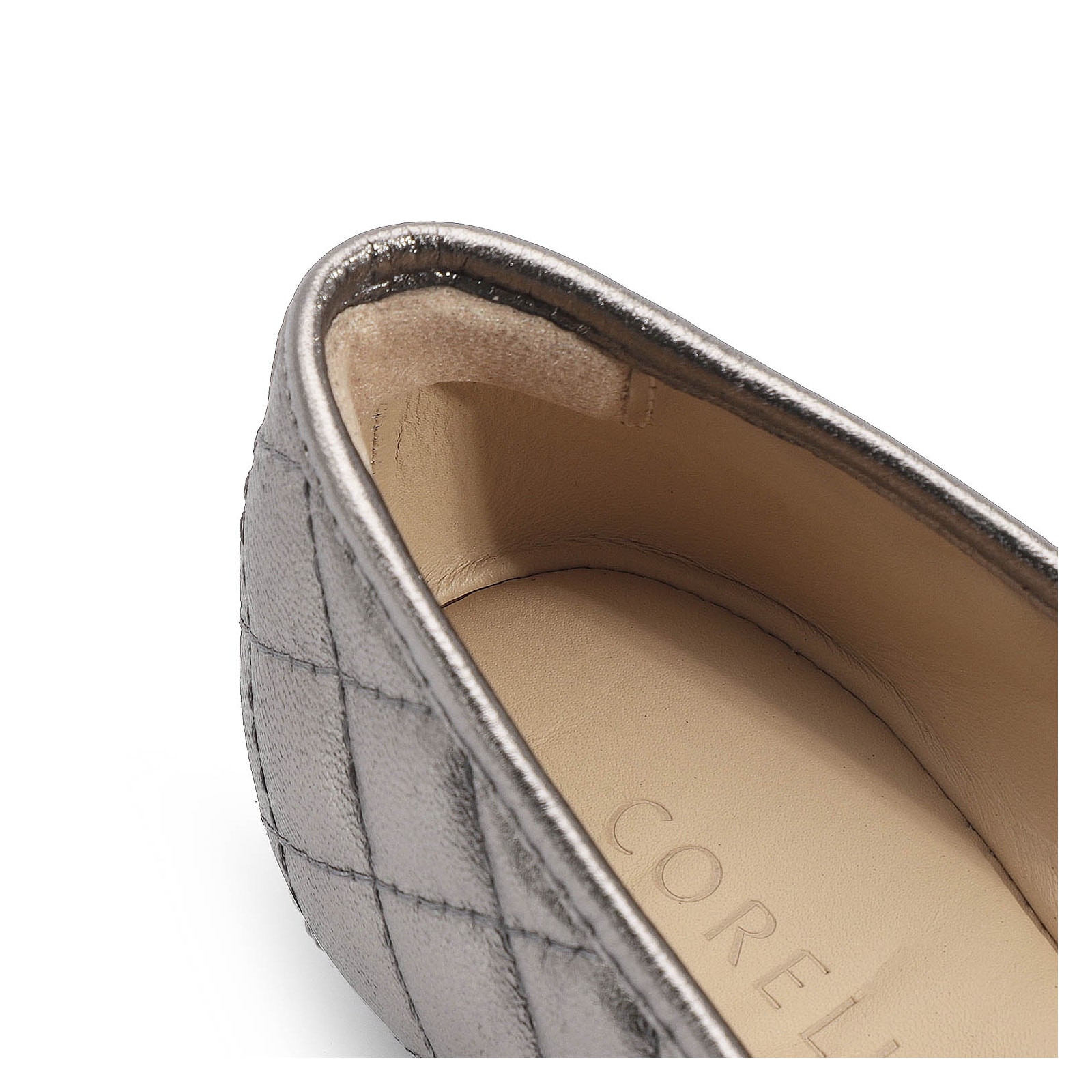 Sapatilha Comfort Couro Prata