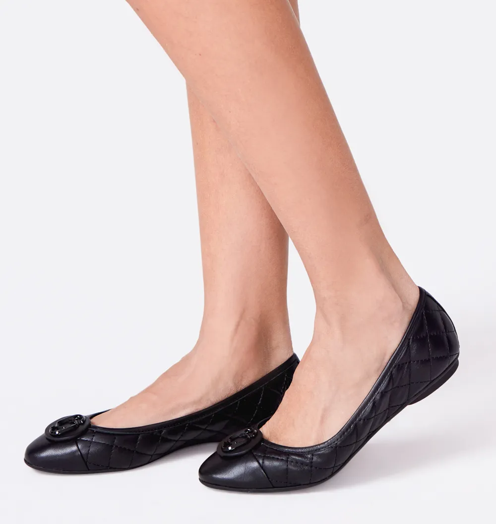 Sapatilha Comfort Couro Preto - imagem 2