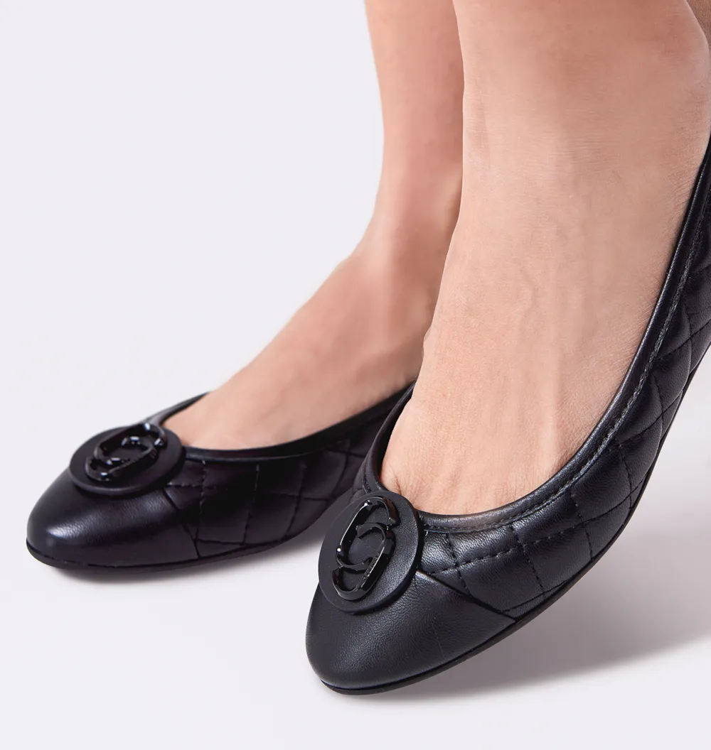 Sapatilha Comfort Couro Preto - imagem 9