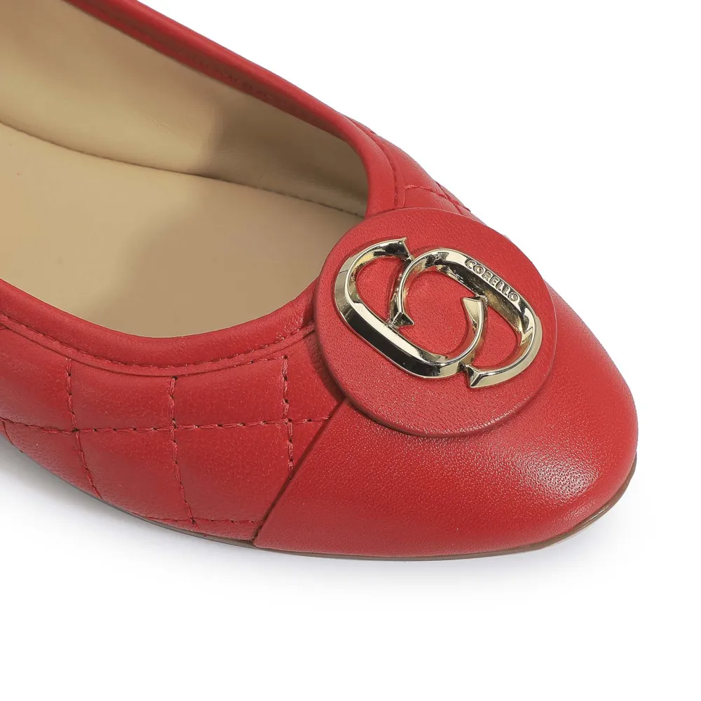 Sapatilha Comfort Couro Vermelho - imagem 6