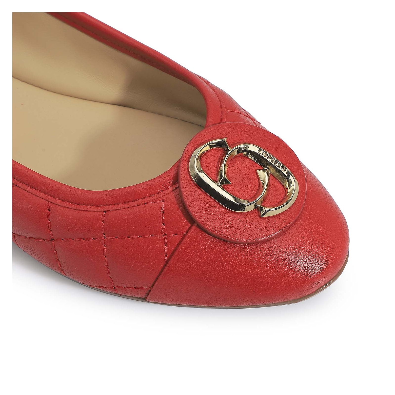 Sapatilha Comfort Couro Vermelho
