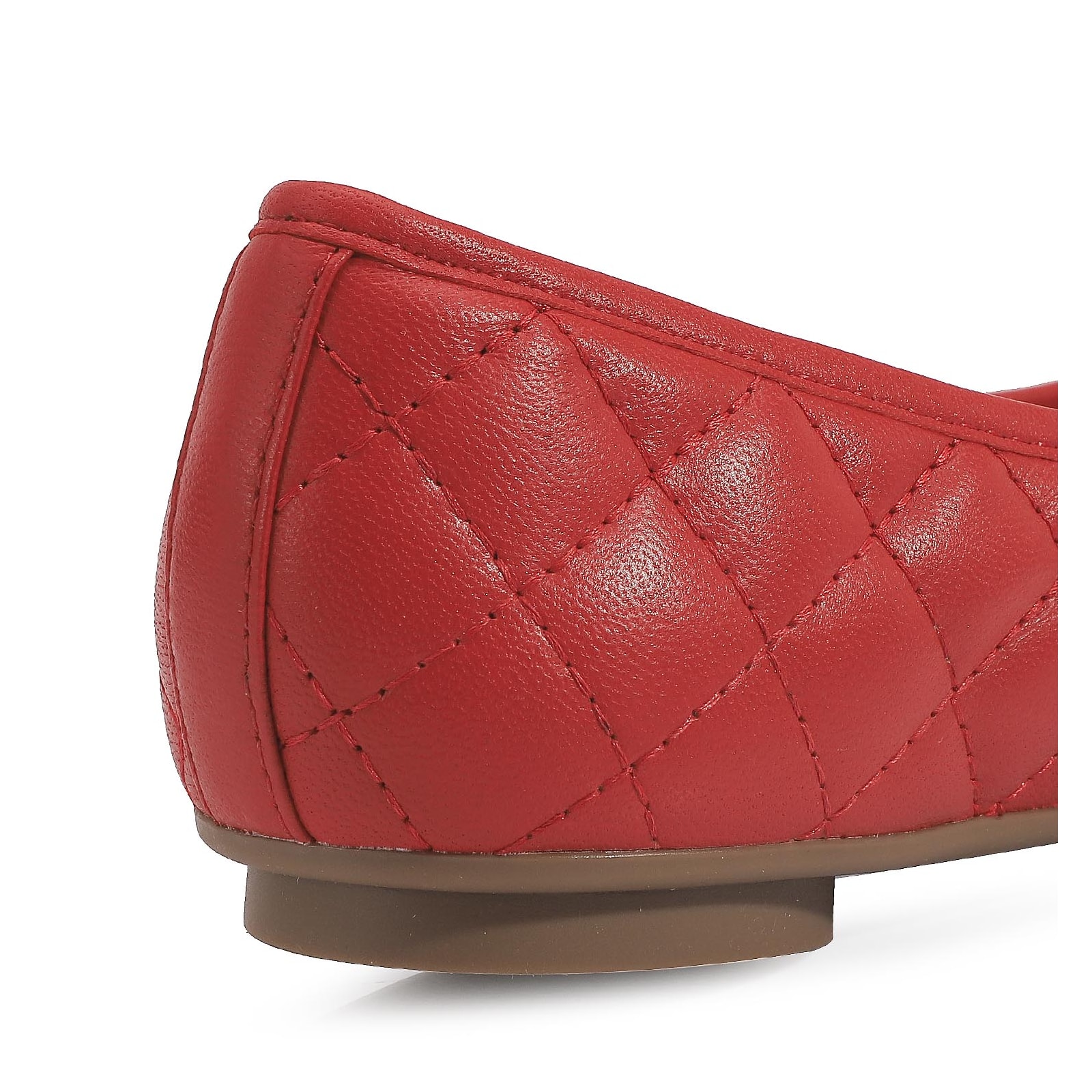 Sapatilha Comfort Couro Vermelho
