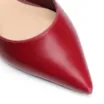 Sapatilha Correntes Couro Vermelho Cereja - imagem 6