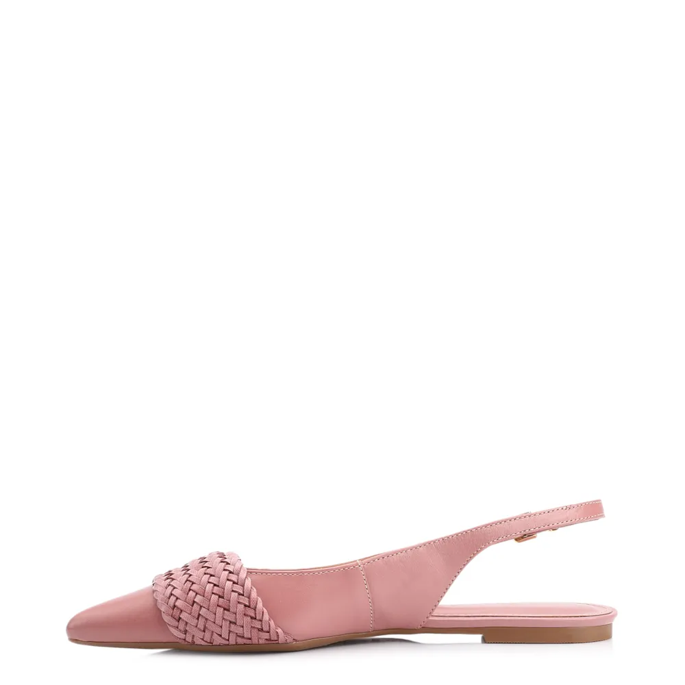 Sapatilha Couro/Alt Tramado Rosa - imagem 5
