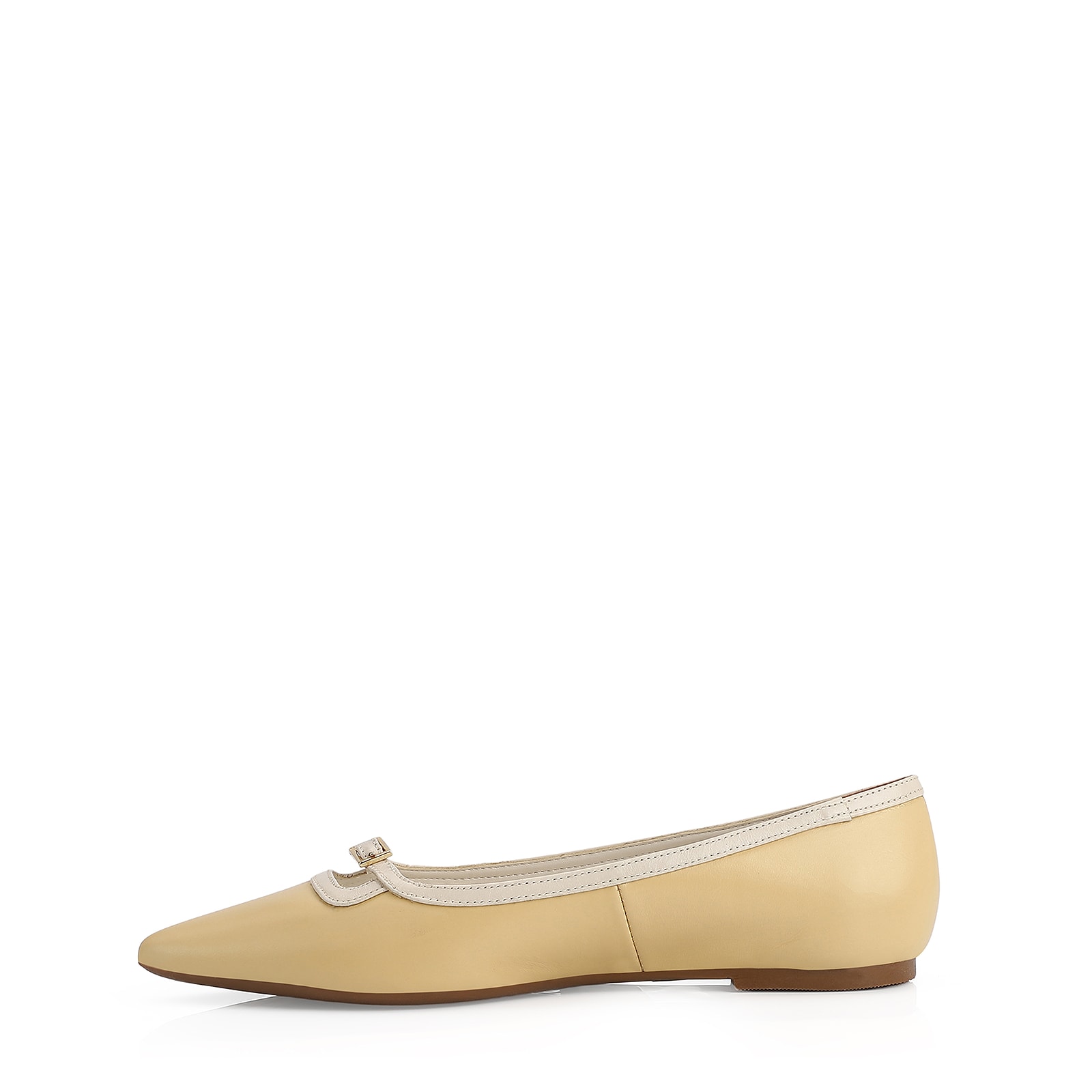 Sapatilha Couro Amarelo/Off White