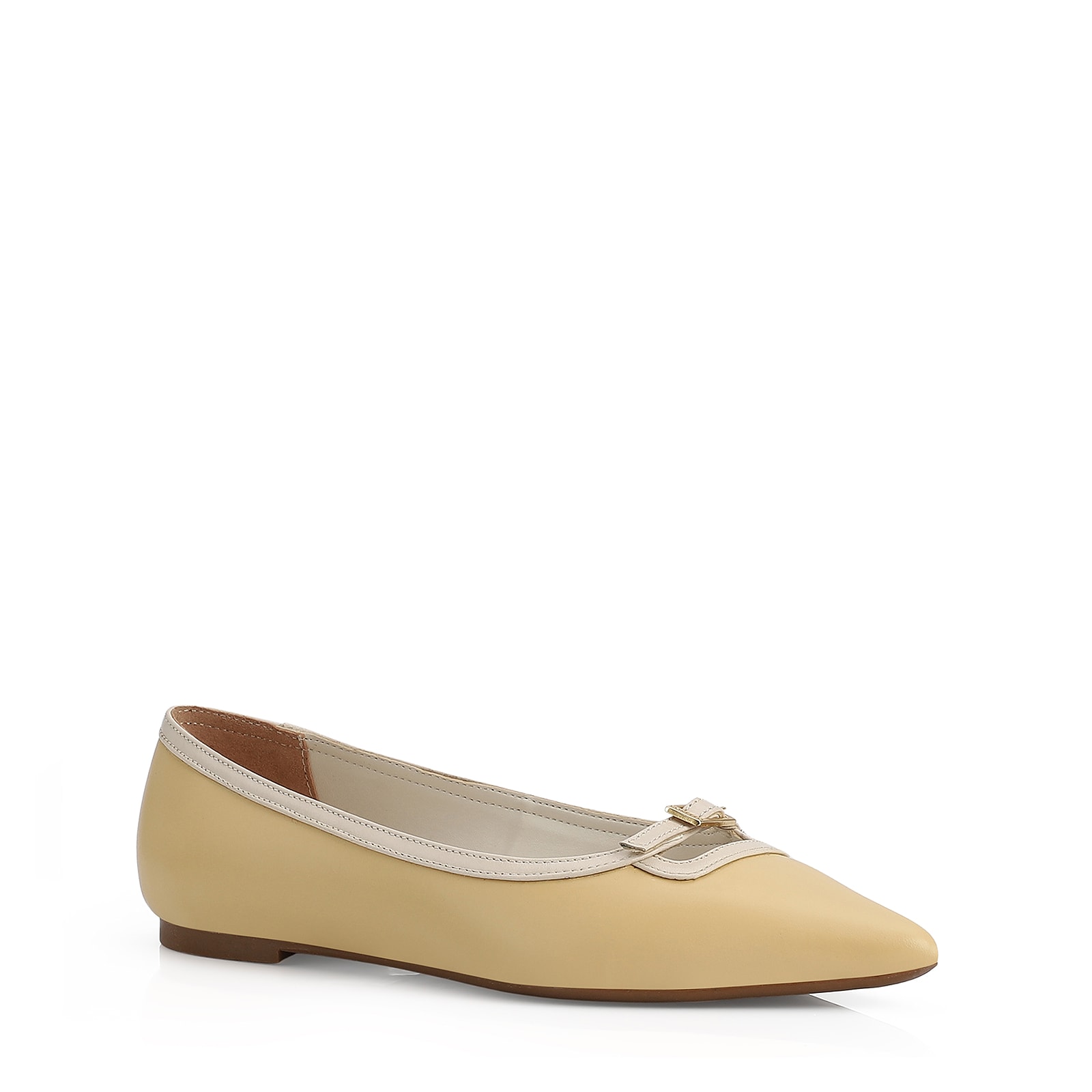 Sapatilha Couro Amarelo/Off White