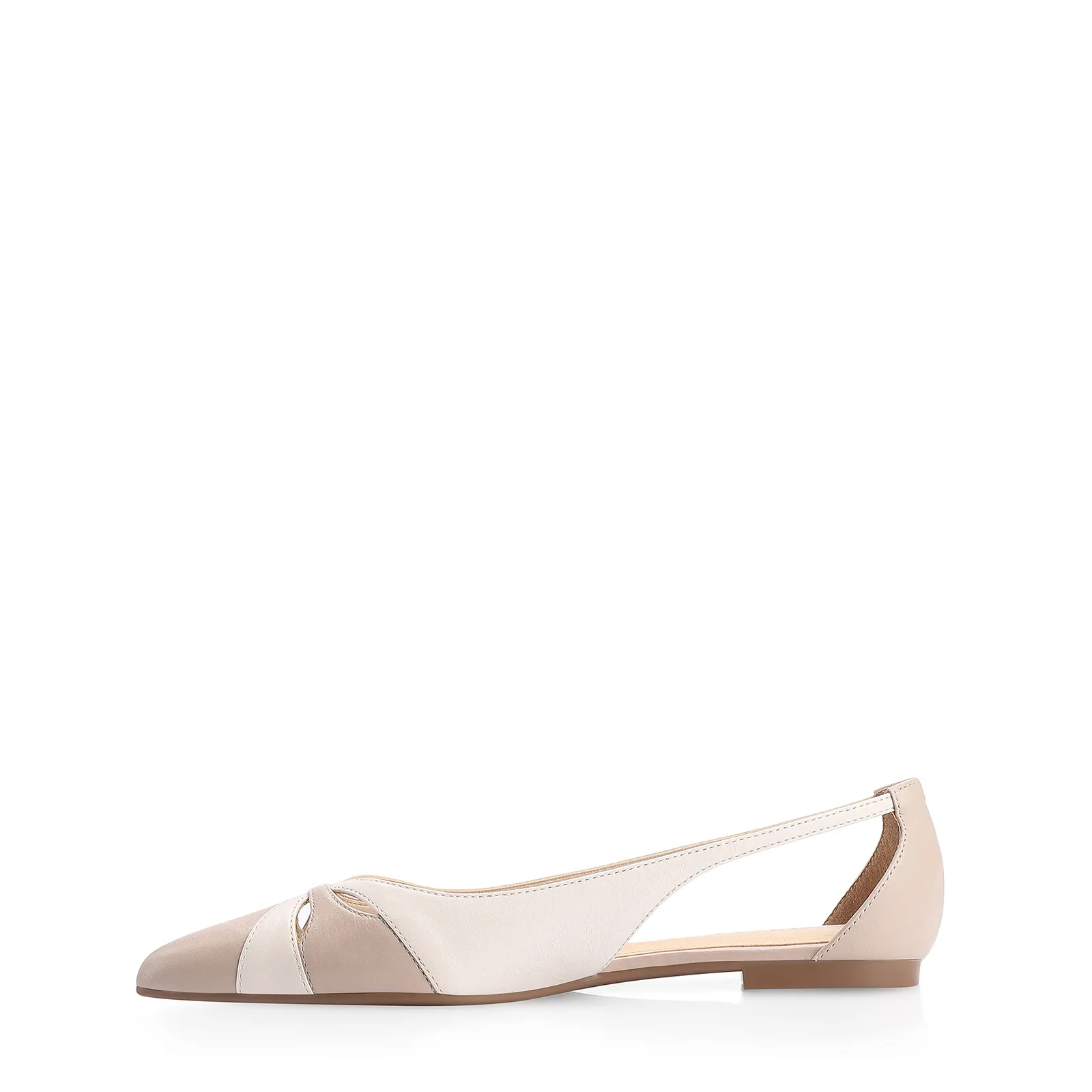 Sapatilha Couro Bege/Off White