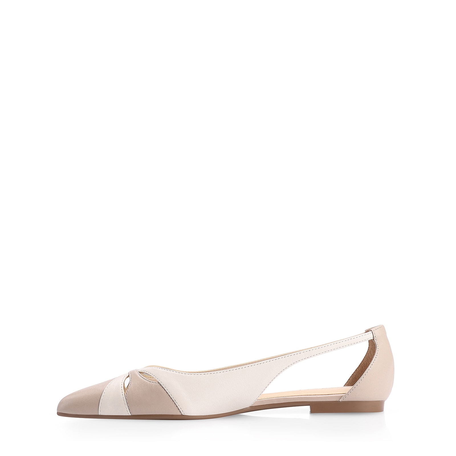 Sapatilha Couro Bege/Off White