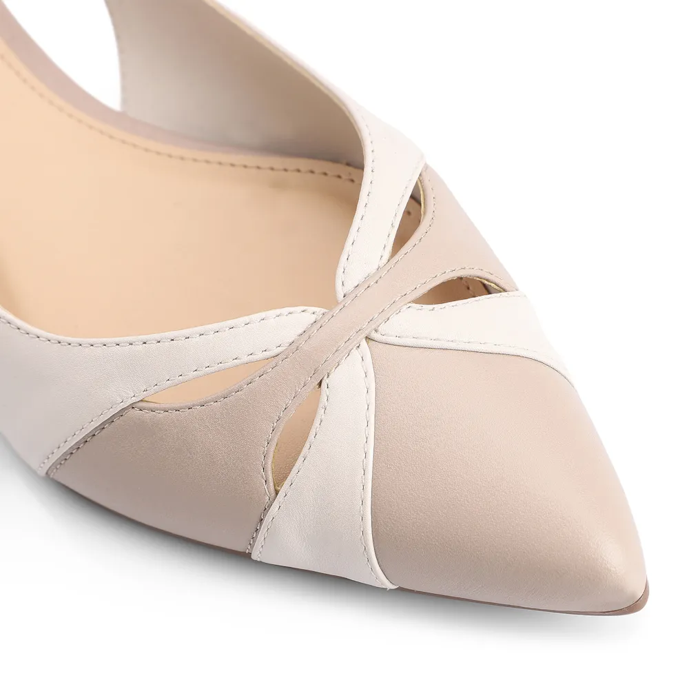 Sapatilha Couro Bege/Off White - imagem 6