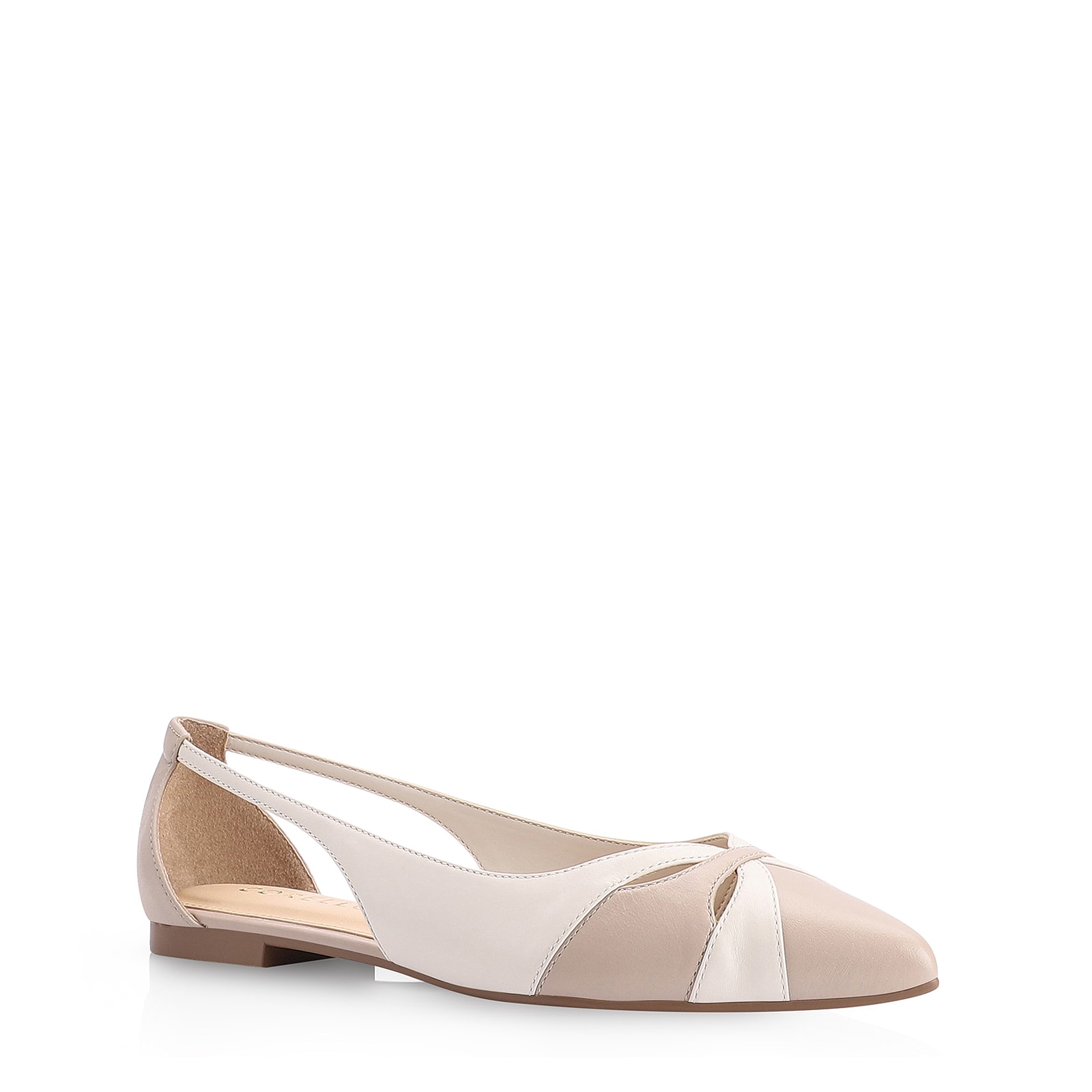 Sapatilha Couro Bege/Off White