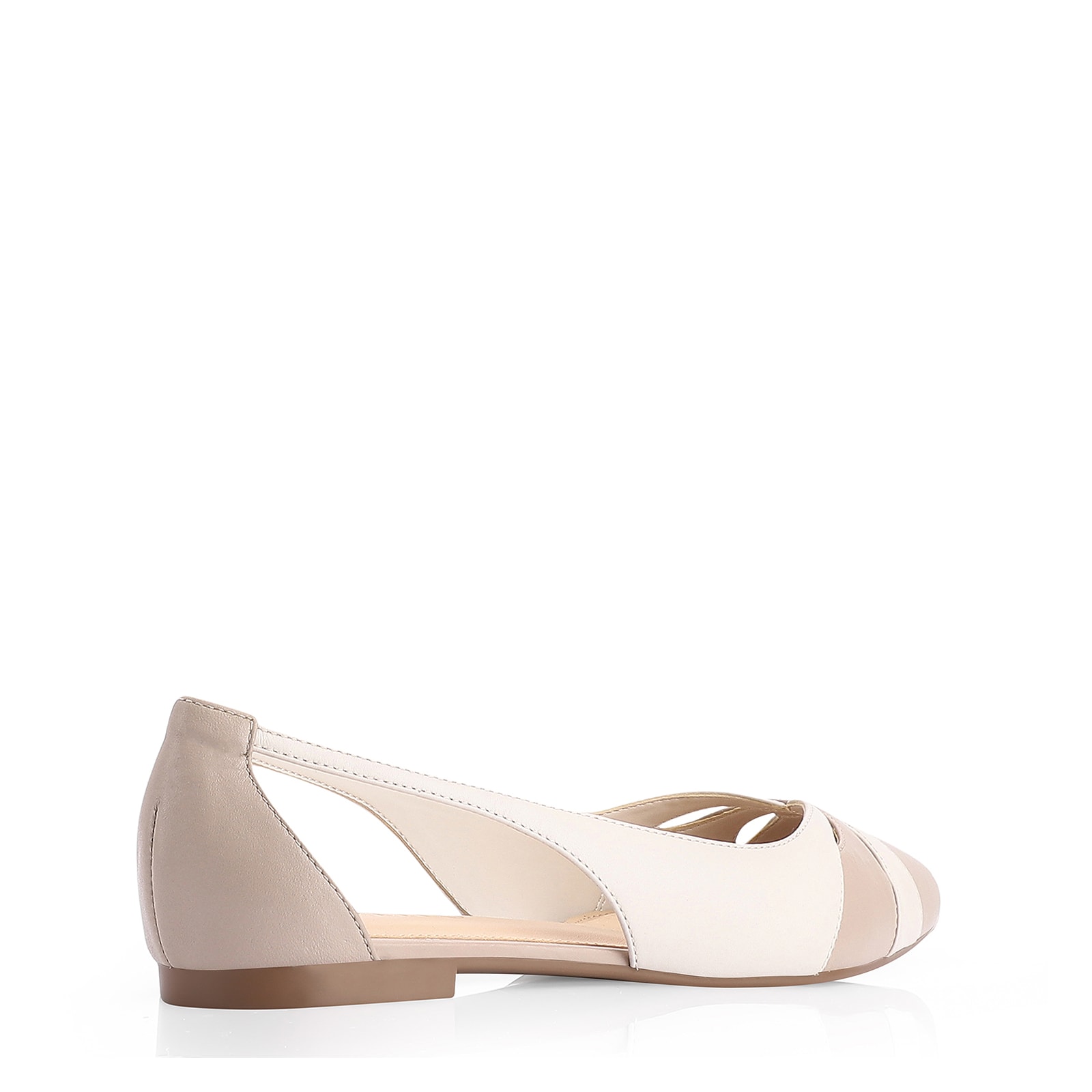 Sapatilha Couro Bege/Off White