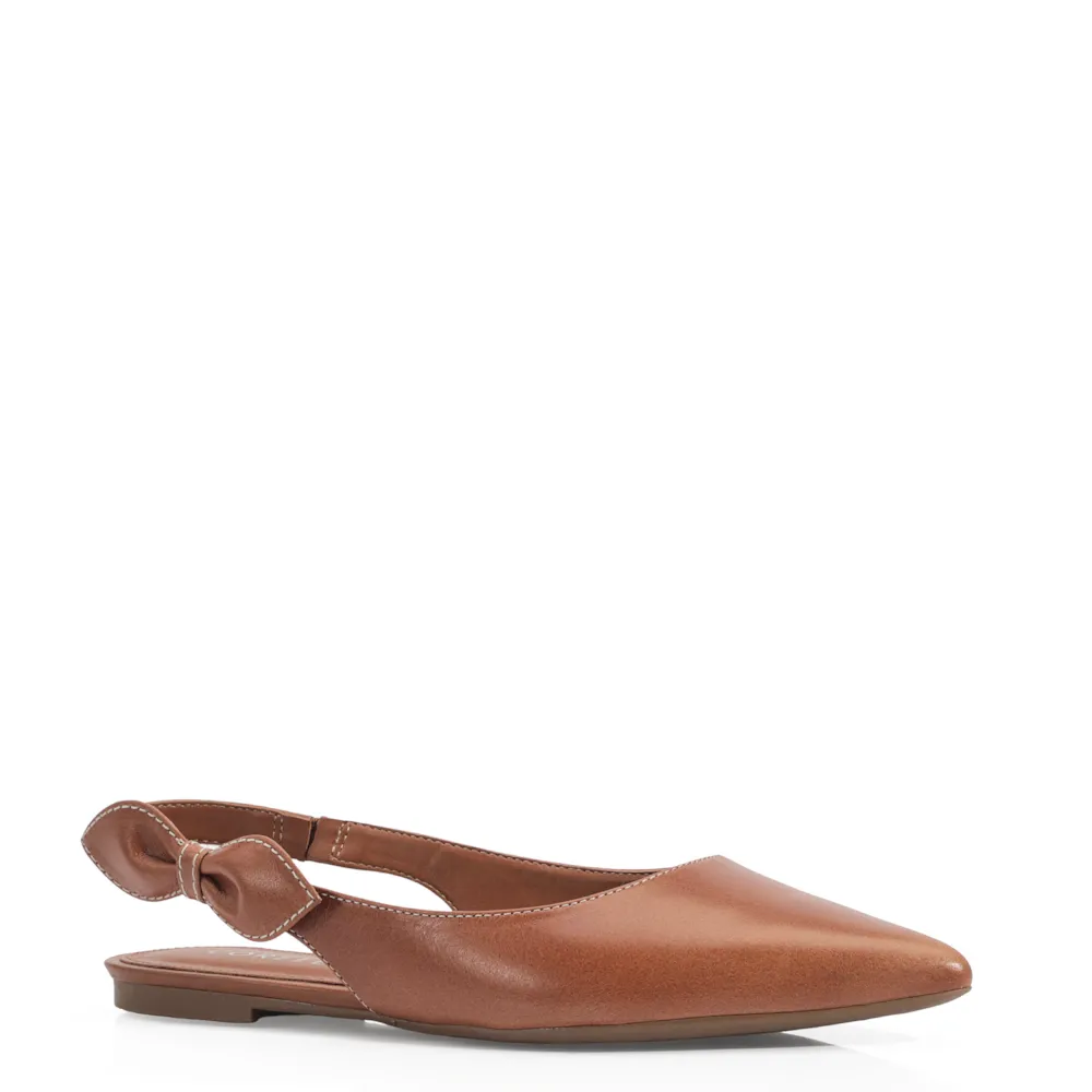 Sapatilha Couro Caramelo