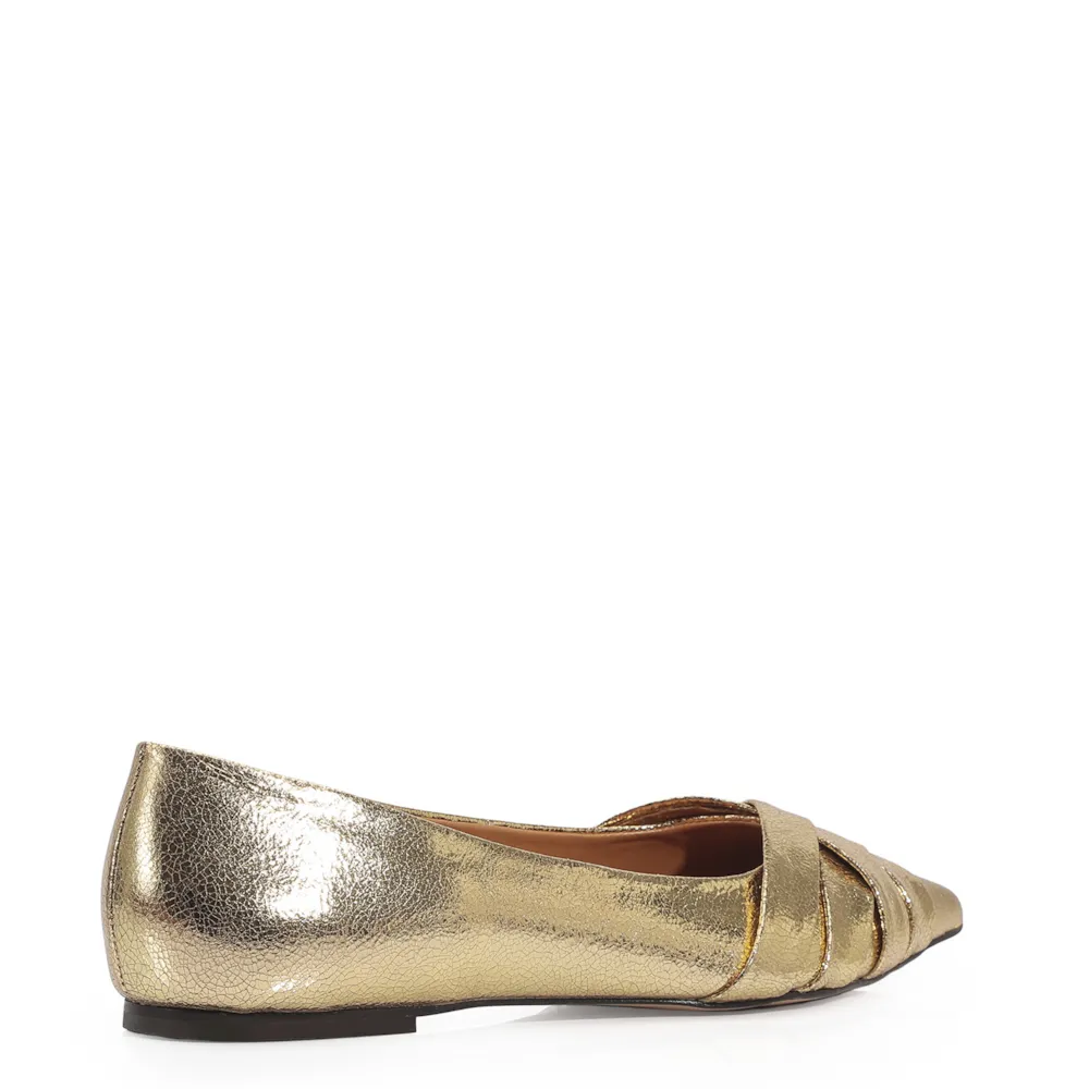 Sapatilha Couro Dourado - imagem 3