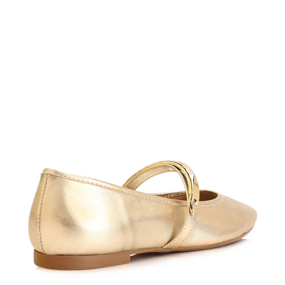 Sapatilha Couro Dourado - imagem 3