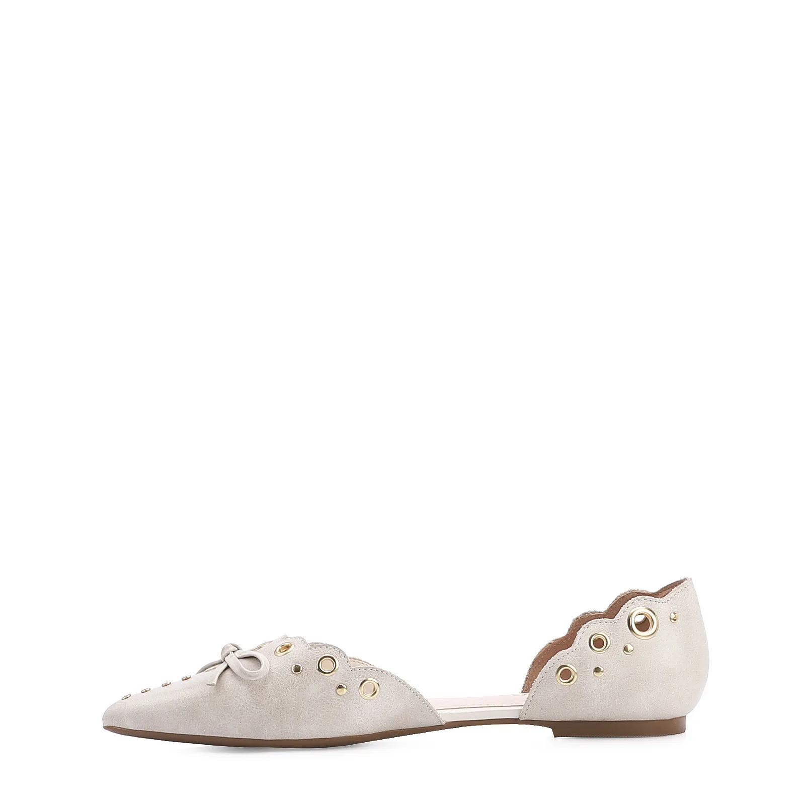 Sapatilha Couro Estonado Off White
