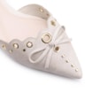 Sapatilha Couro Estonado Off White - imagem 7