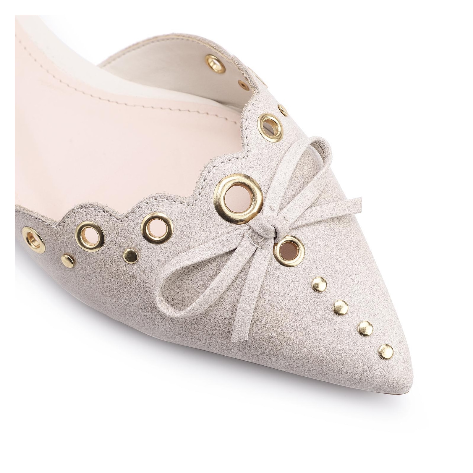 Sapatilha Couro Estonado Off White