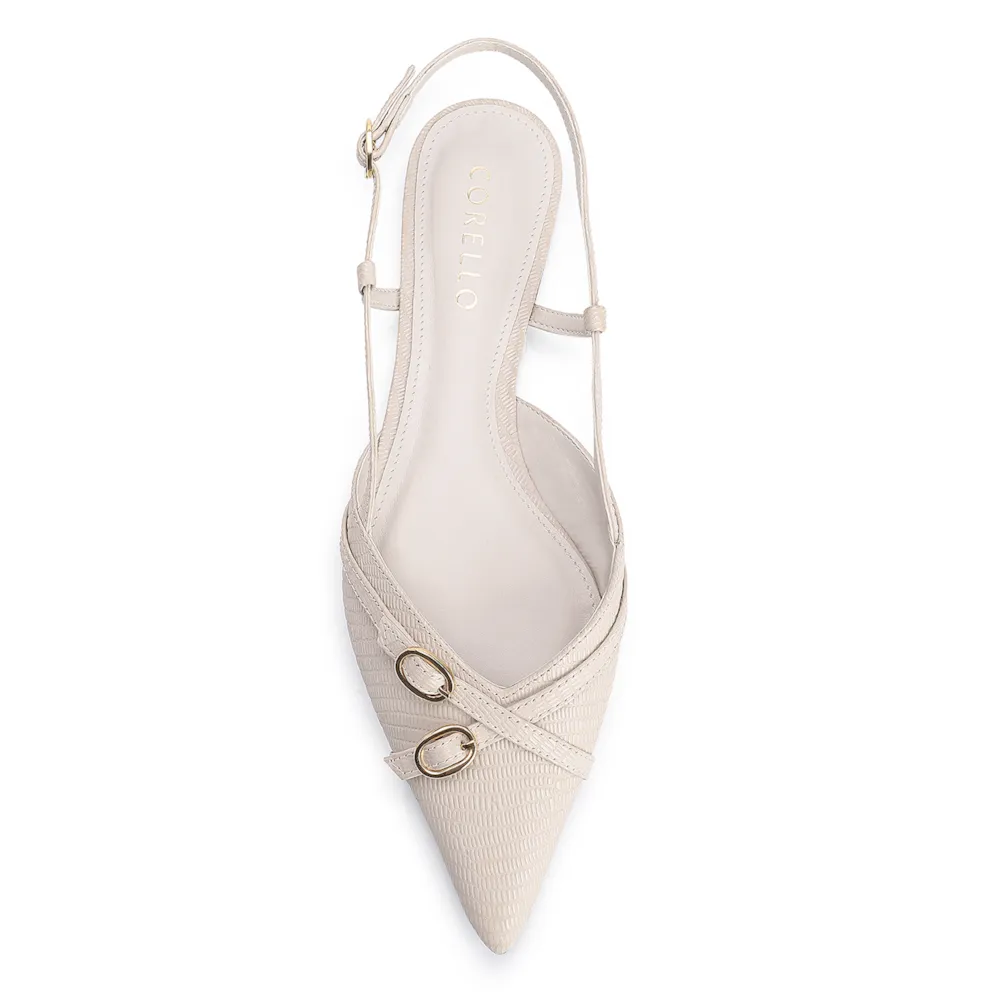 Sapatilha Couro Lezard Off White - imagem 5