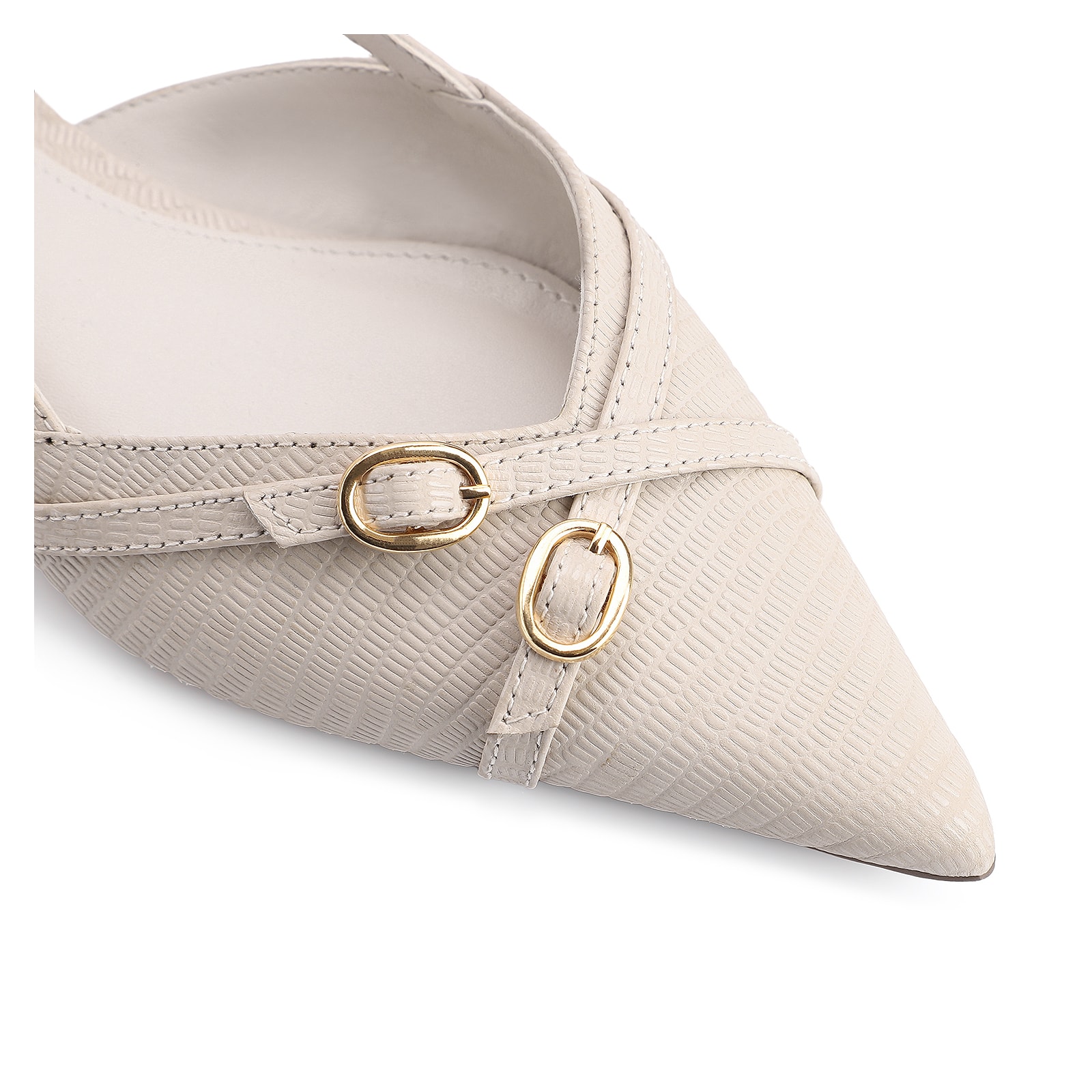 Sapatilha Couro Lezard Off White