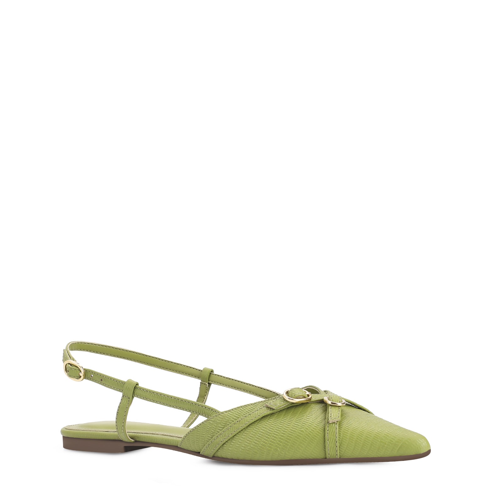 Sapatilha Couro Lezard Verde