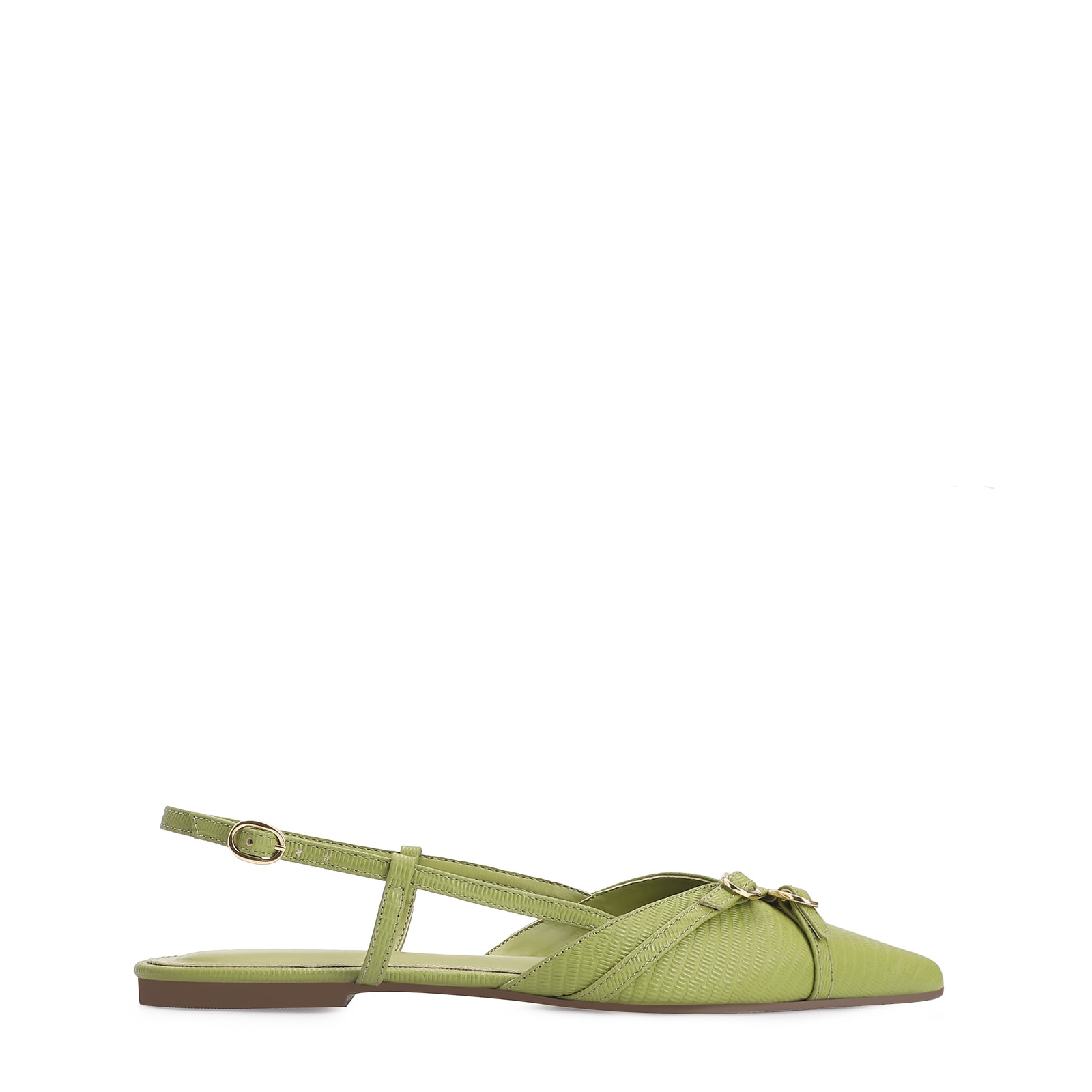 Sapatilha Couro Lezard Verde