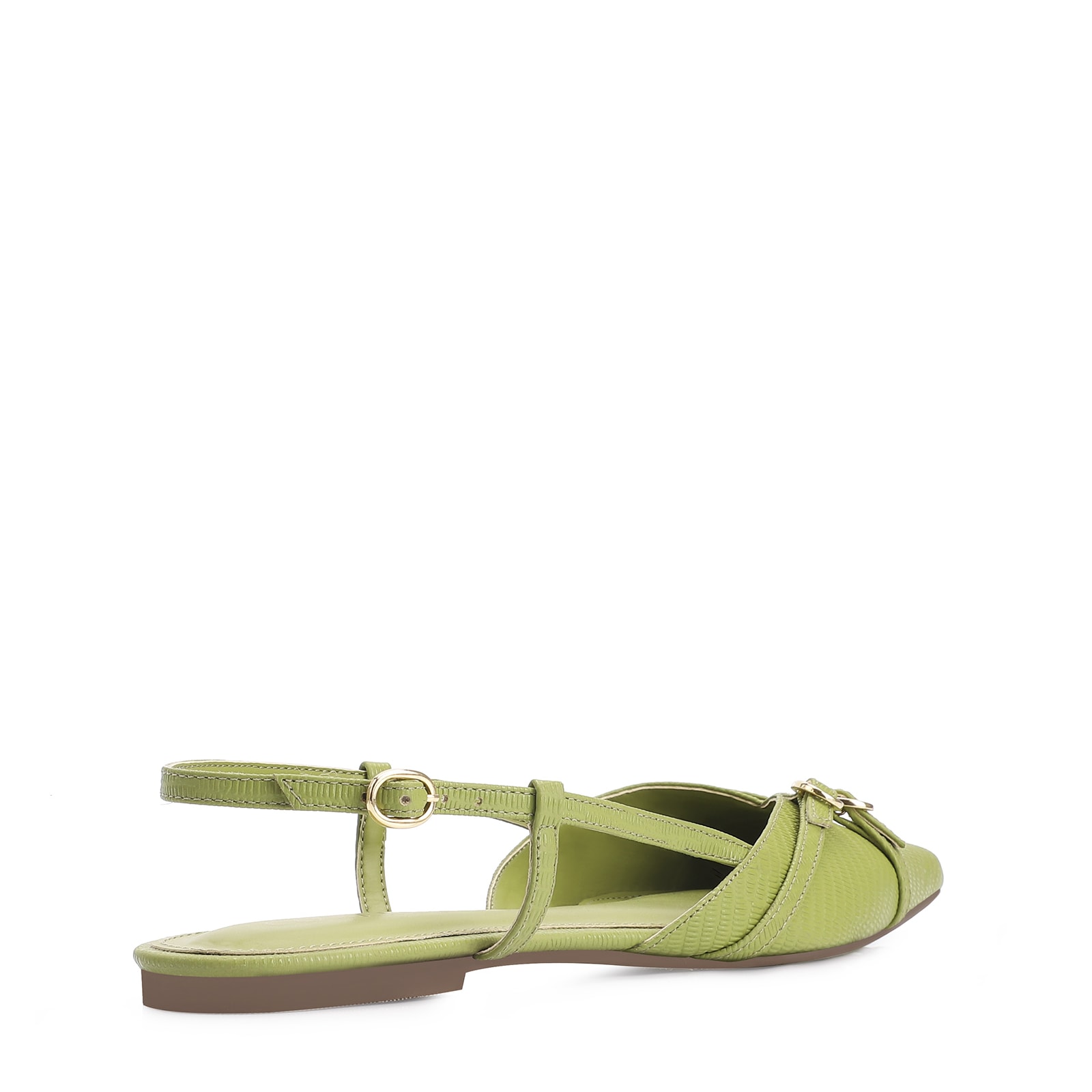 Sapatilha Couro Lezard Verde