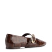 Sapatilha Couro Maxi Croco Marrom - imagem 4
