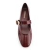 Sapatilha Couro Maxi Croco Vinho - imagem 6