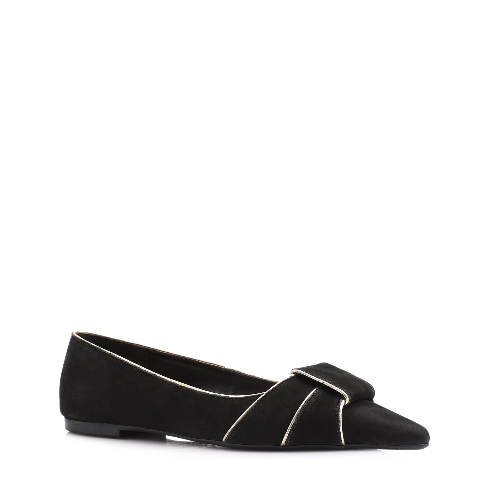 Sapatilha Couro Nobuck Preto