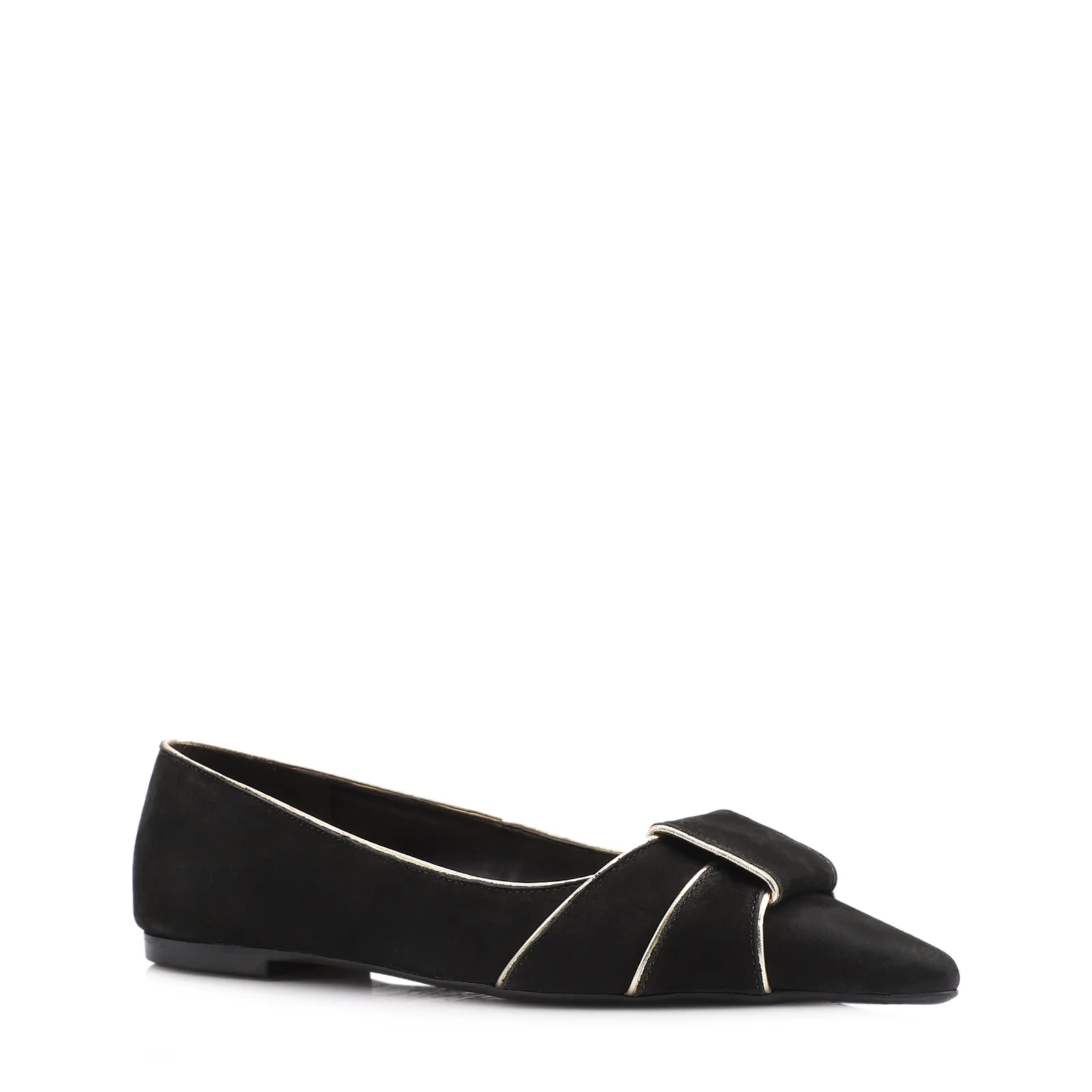 Sapatilha Couro Nobuck Preto