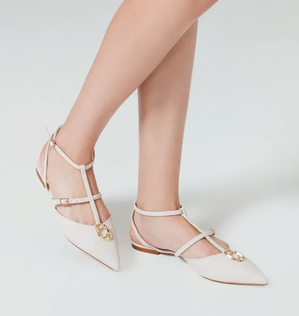 Sapatilha Couro Off White - imagem 2