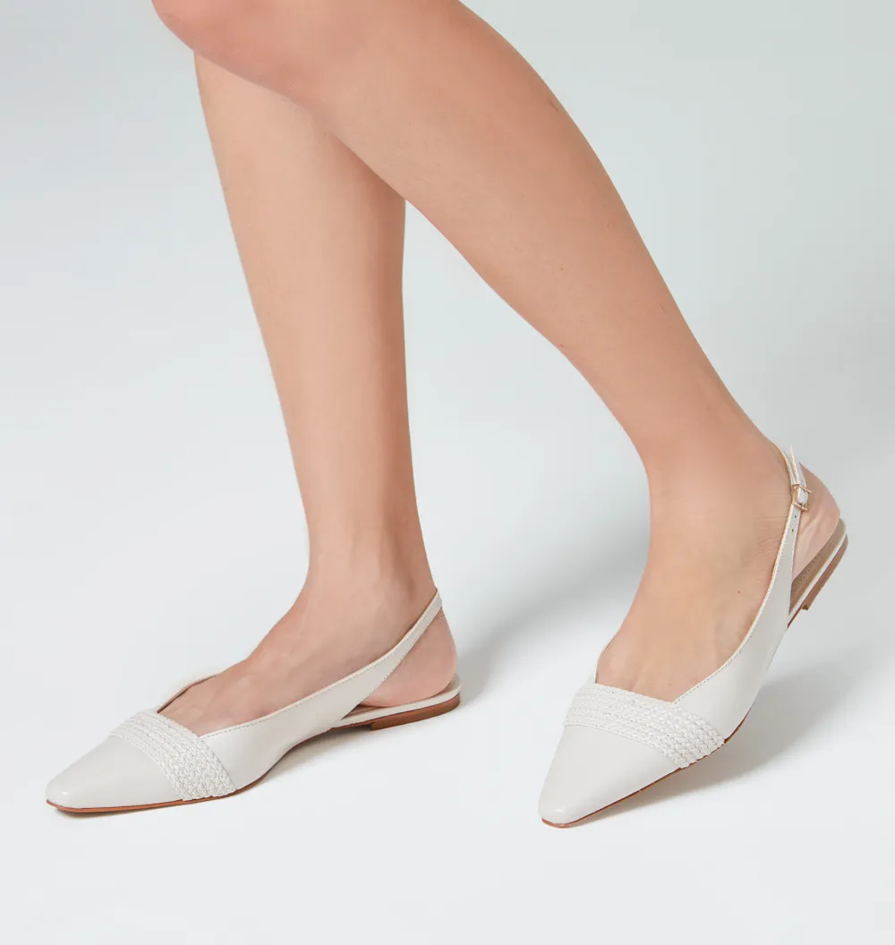 Sapatilha Couro Off White - imagem 2