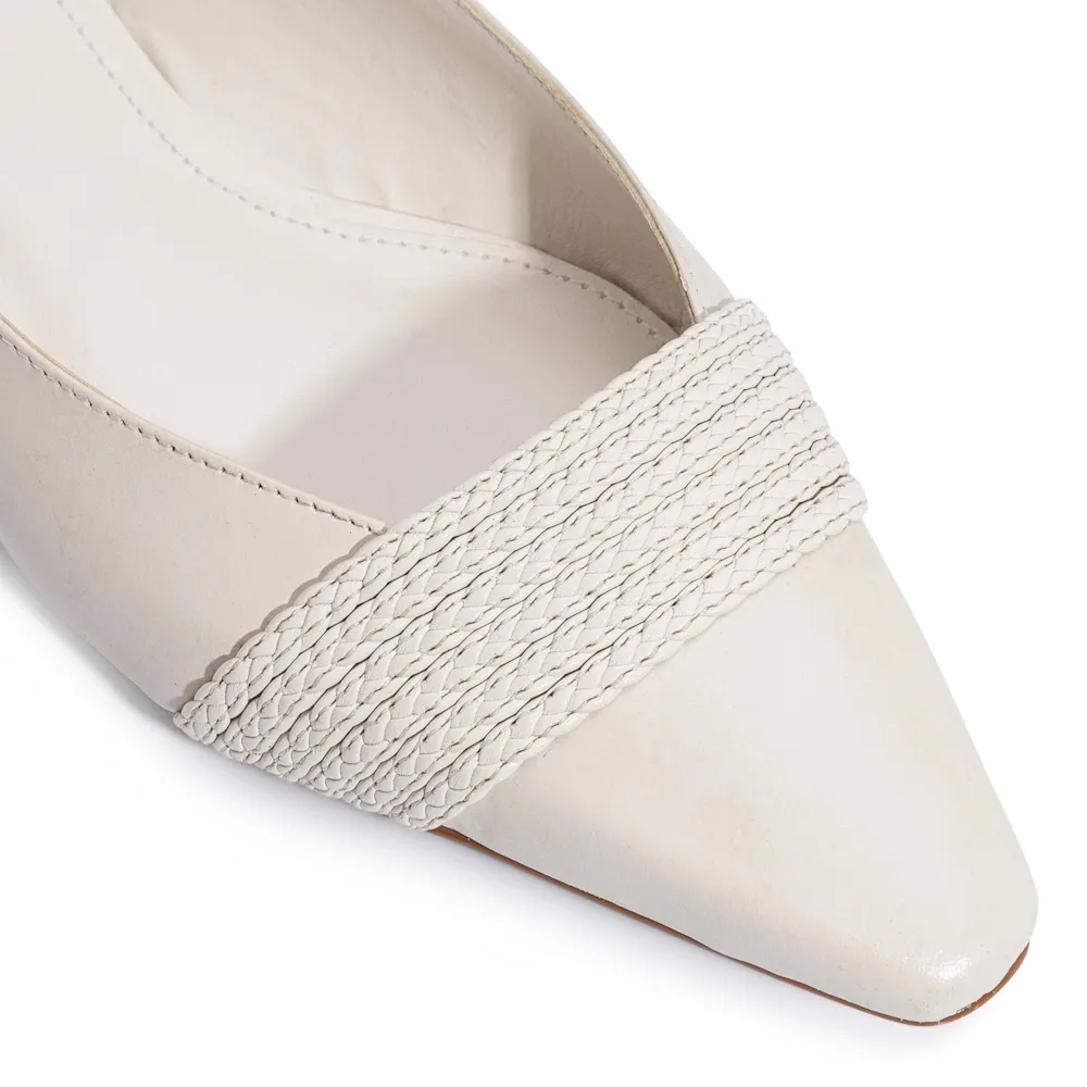 Sapatilha Couro Off White - imagem 7