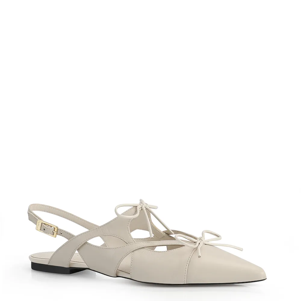 Sapatilha Couro Off White