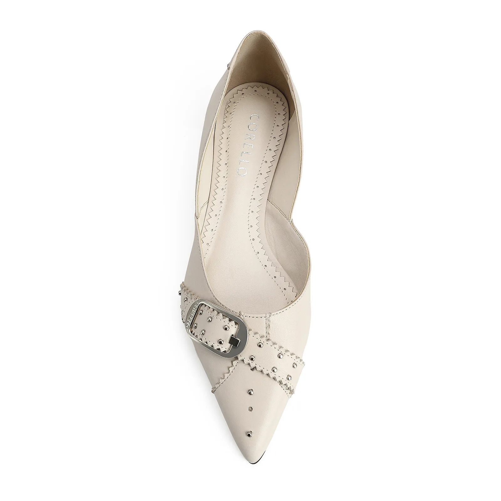 Sapatilha Couro Off White