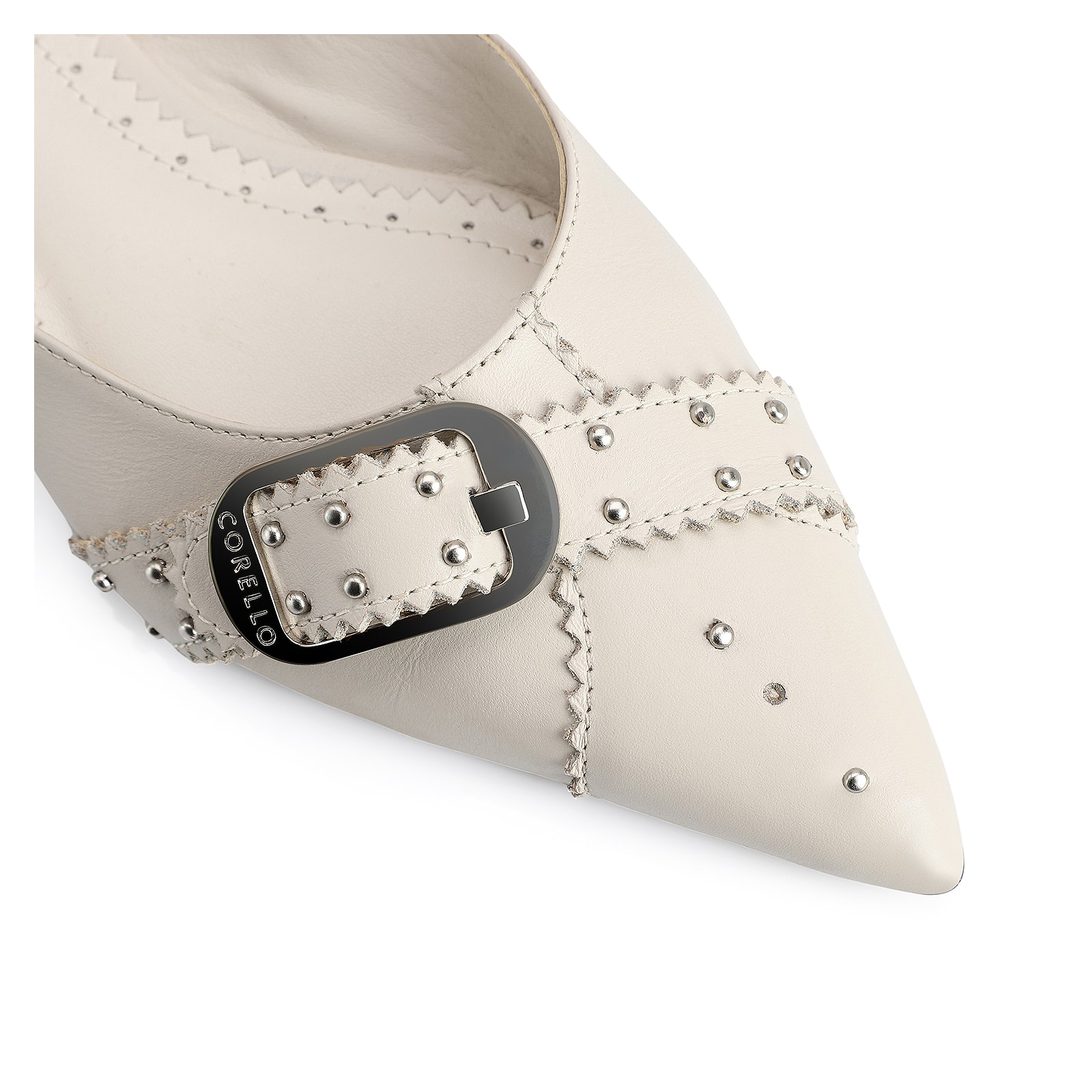 Sapatilha Couro Off White