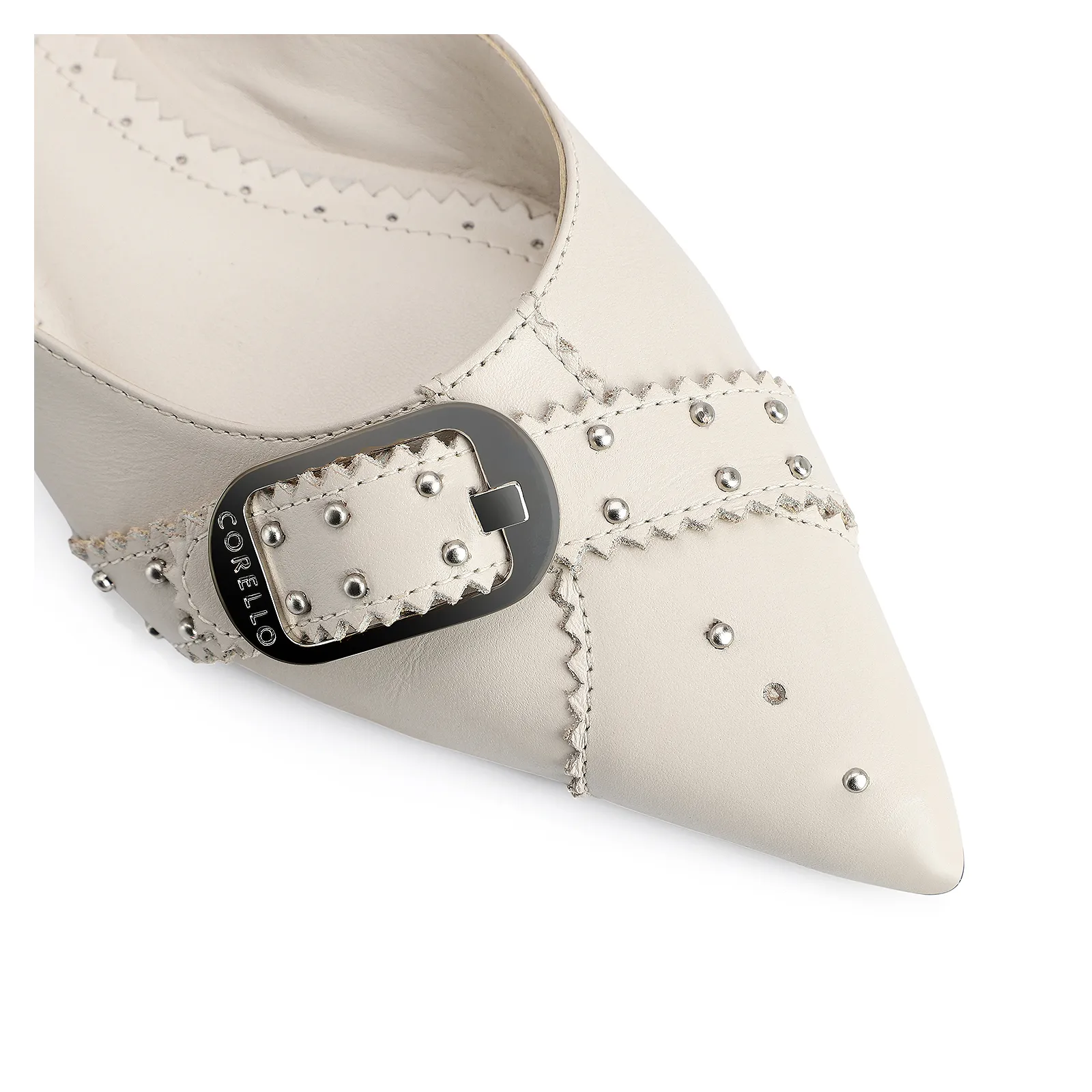 Sapatilha Couro Off White