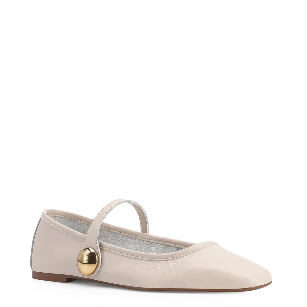 Sapatilha Couro Off White