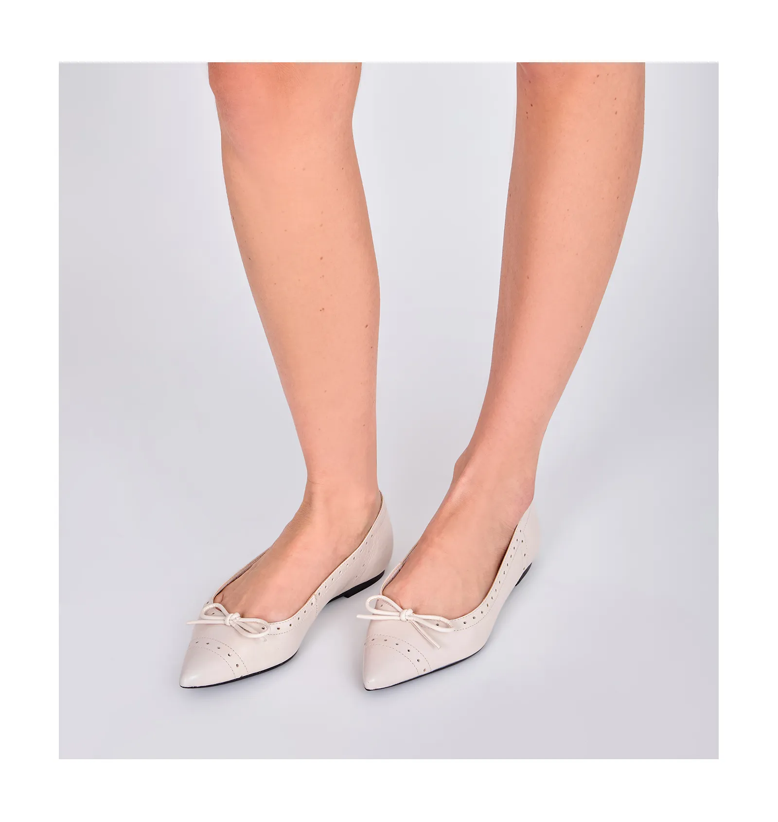 Sapatilha Couro Off White