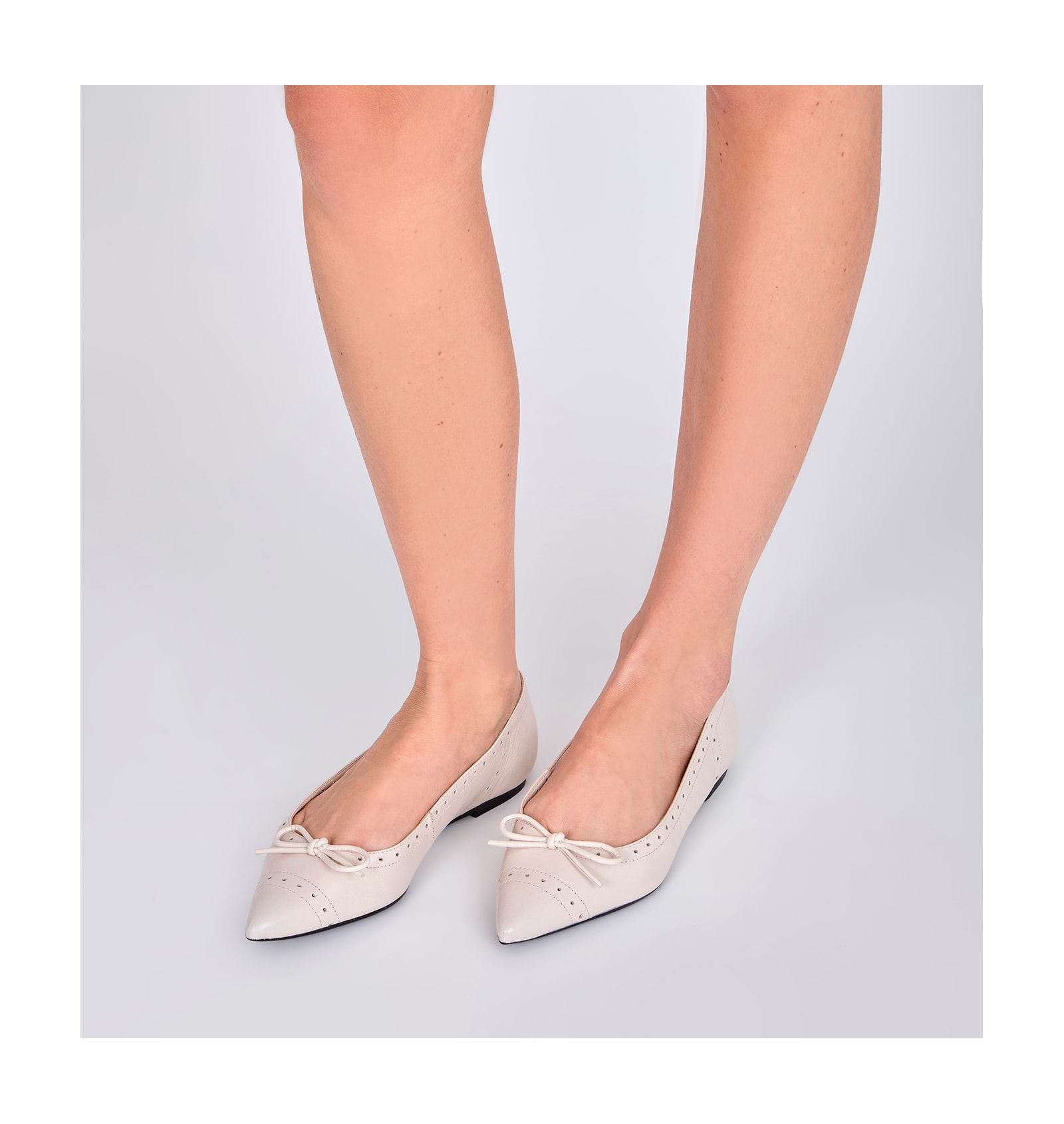 Sapatilha Couro Off White