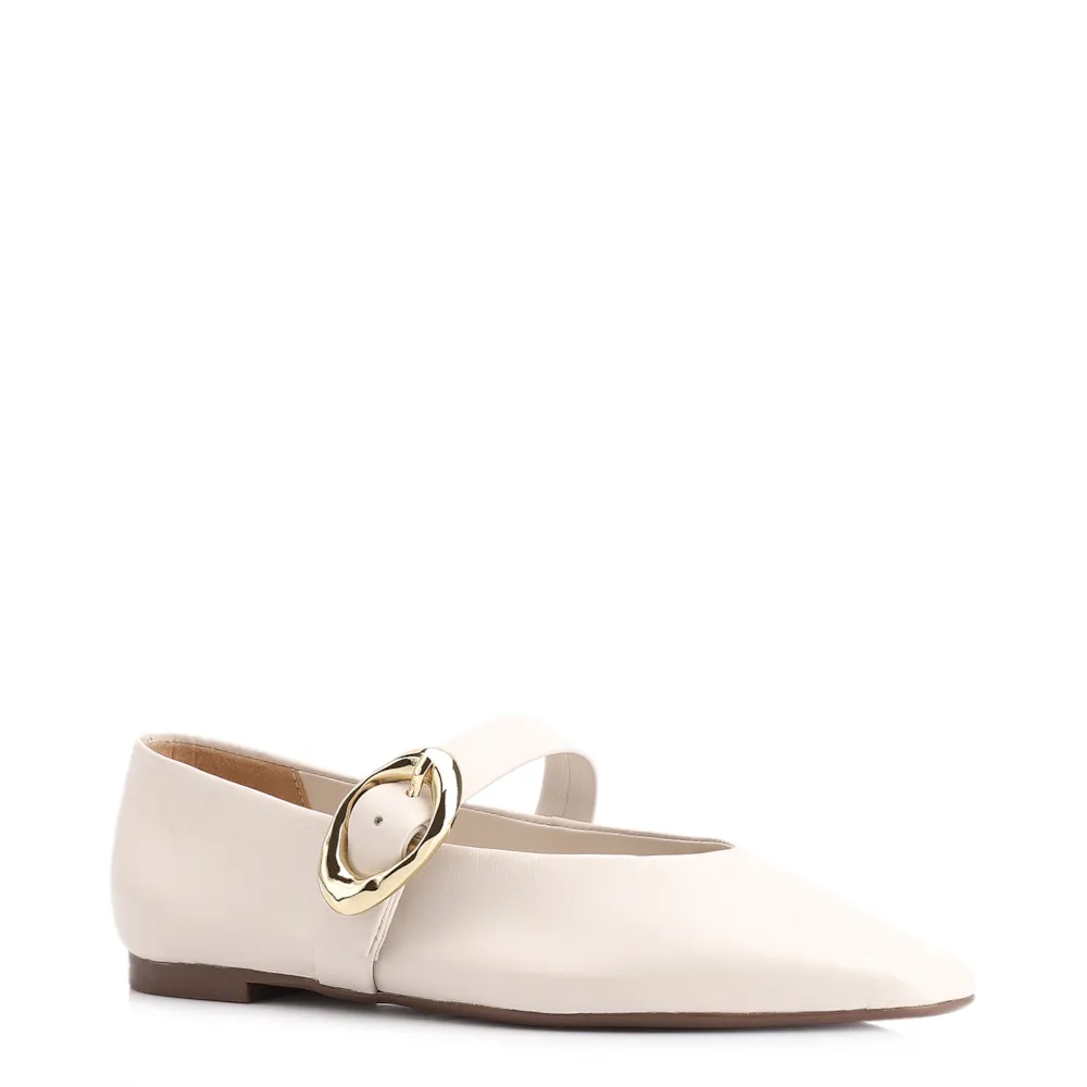 Sapatilha Couro Off White