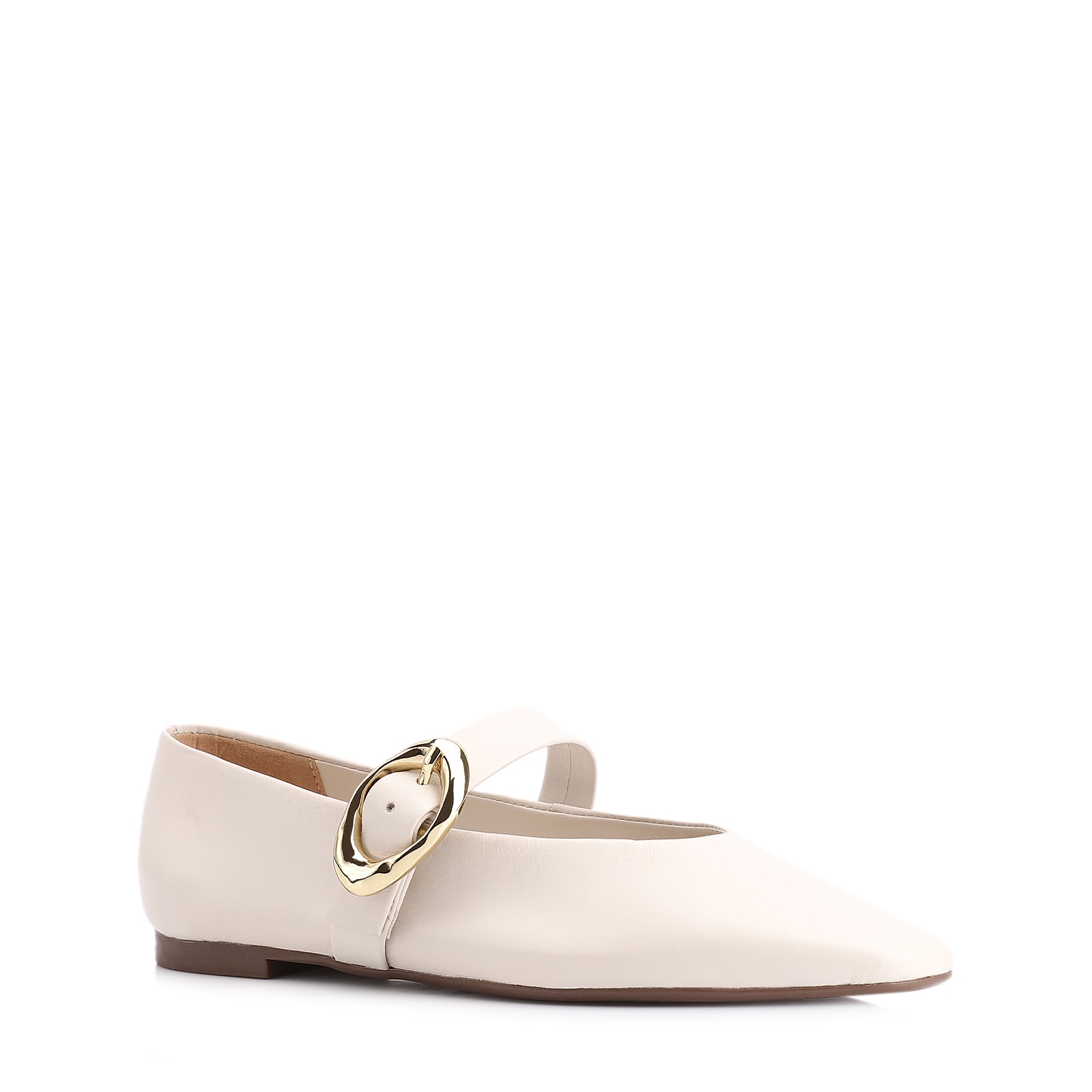 Sapatilha Couro Off White