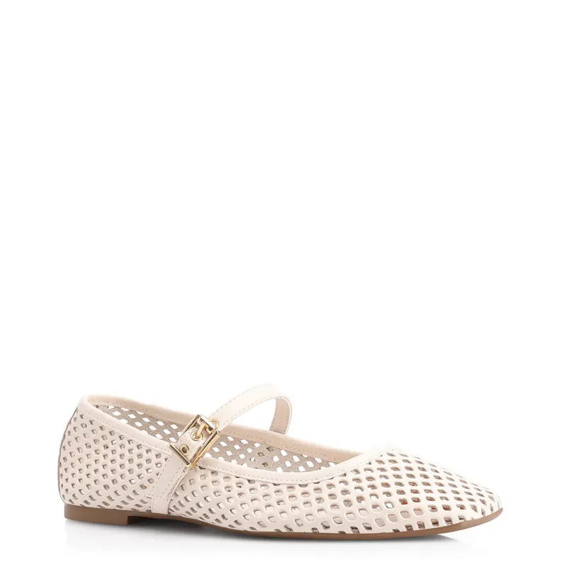 Sapatilha Couro Off White