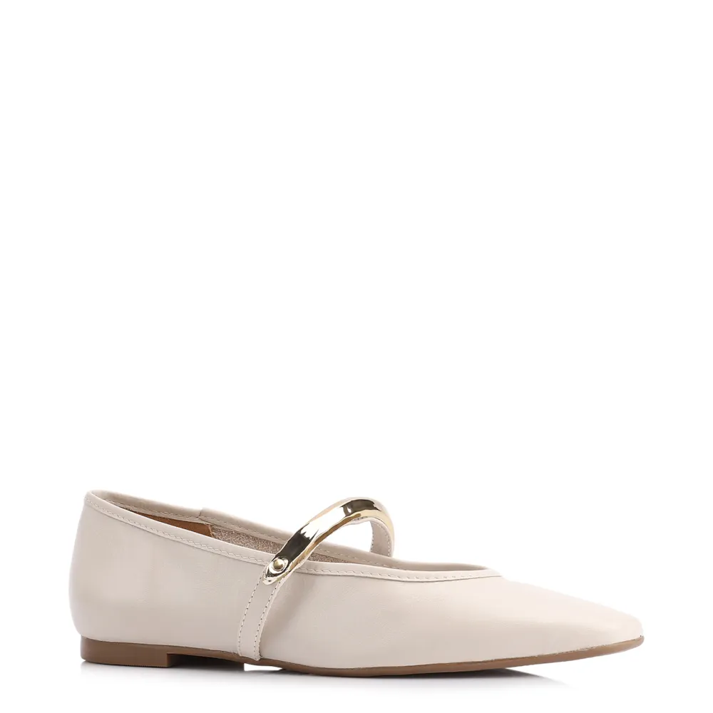 Sapatilha Couro Off White