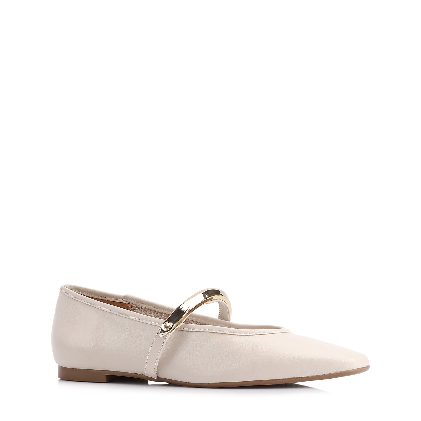 Sapatilha Couro Off White