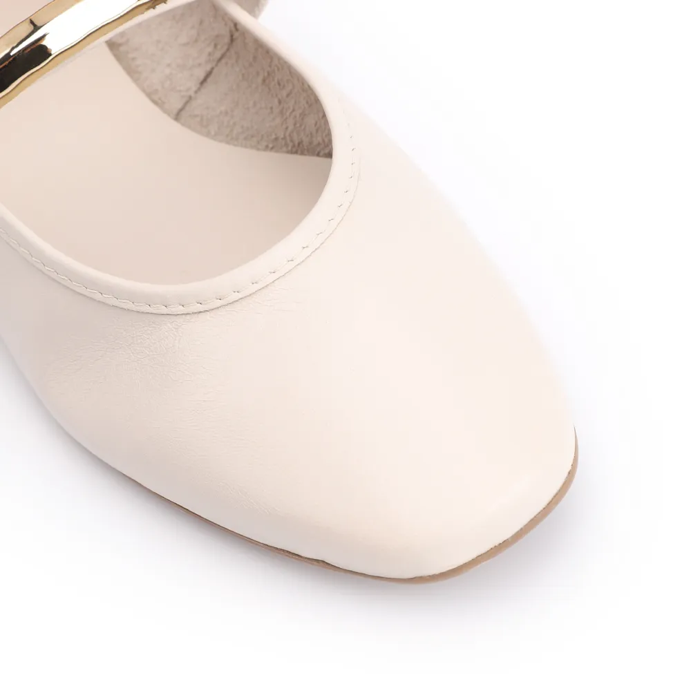 Sapatilha Couro Off White - imagem 6