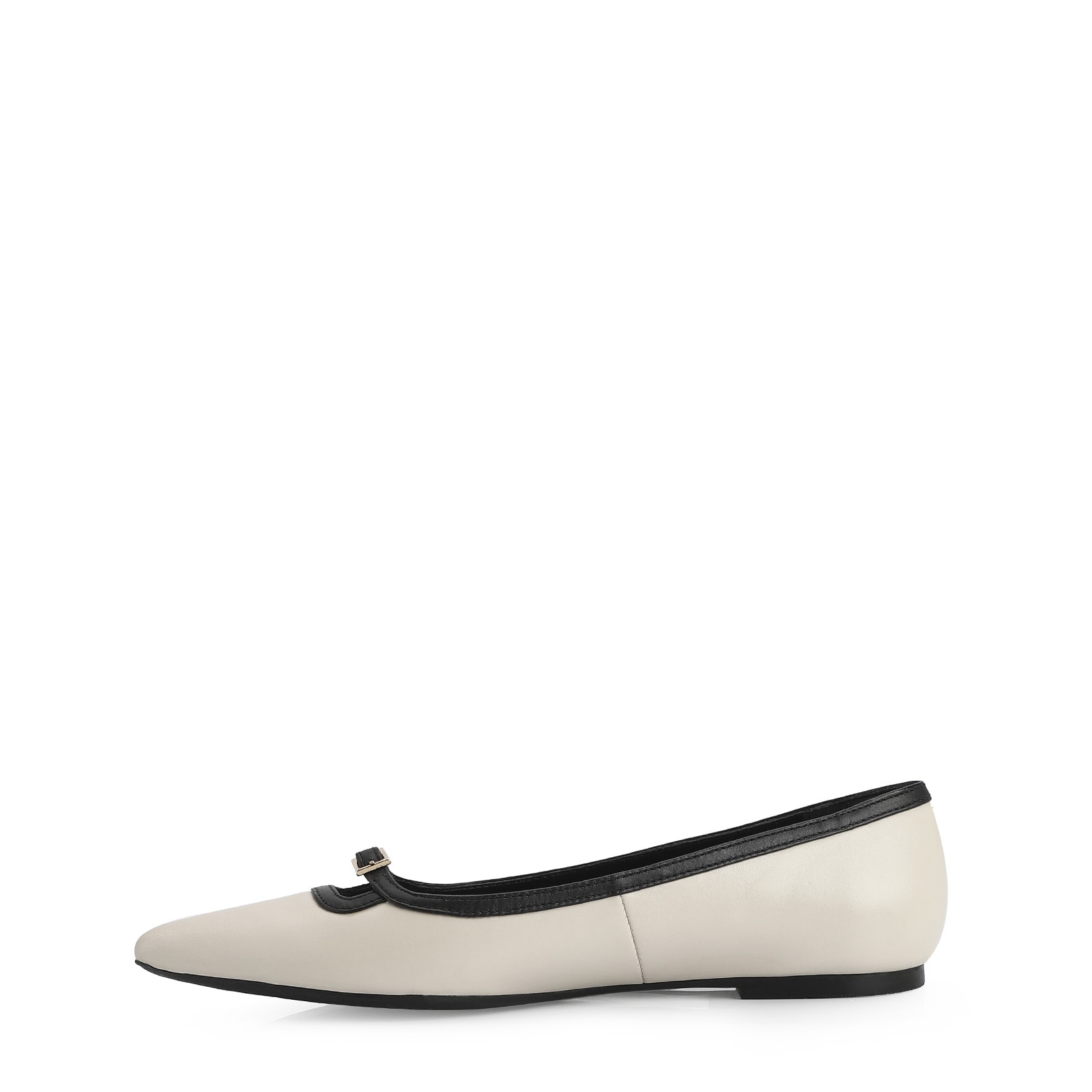 Sapatilha Couro Off White/Preto