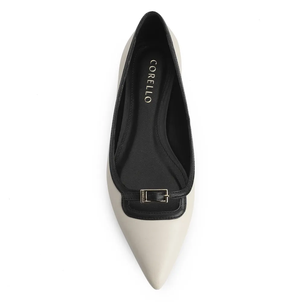 Sapatilha Couro Off White/Preto - imagem 5